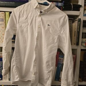 Vineyard Vines White Button Down Shirt for Kids